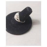 Sterling Silver Filigree Dome Ring
