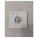 1941-D Mercury Silver Dime - Uncirculated