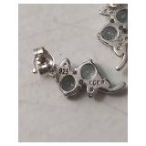 Blue Topaz Butterfly Sterling Silver Earrings