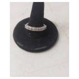 Sterling Silver CZ Eternity Band Ring