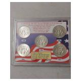 1965-1969 Kennedy Half Dollar 40% Silver Set