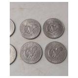 1976 Bicentennial & 1970s Eisenhower Dollar Coin Collection