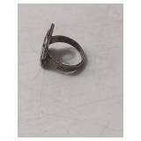 Turquoise and Coral Butterfly Ring