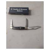 Smith & Wesson Bullseye Buffalo Horn Large Stockman Knife