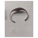 Sterling Silver Turquoise and Coral Cuff Bracelet