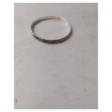 Sterling Silver Engraved Bangle