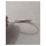 Sterling Silver Engraved Bangle