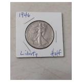 1946 Walking Liberty Silver Half Dollar