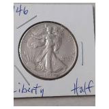 1946 Walking Liberty Silver Half Dollar