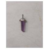 Amethyst Crystal Point Pendant