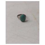 Natural Turquoise Silver Ring