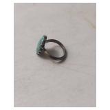 Natural Turquoise Silver Ring