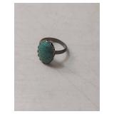 Natural Turquoise Silver Ring