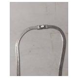 Sterling Silver Herringbone Chain Necklace 925