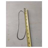 Sterling Silver Herringbone Chain Necklace 925