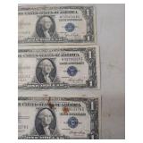 1935 Silver Certificate One Dollar Bills - Set of 3