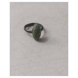 Green Turquoise Silver Ring