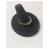 Sterling Silver Pink Band Ring