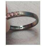 Sterling Silver Pink Band Ring