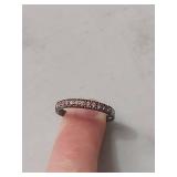 Sterling Silver Pink Band Ring