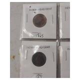 (6) Indian Head Cent Collection 1865-1907