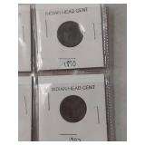 (6) Indian Head Cent Collection 1865-1907