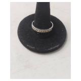 Sterling Silver Yellow Band Ring