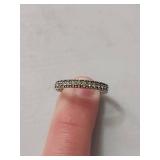 Sterling Silver Yellow Band Ring