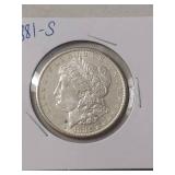 1881-S Morgan Silver Dollar