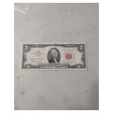 1963 Red Seal $2 Bill