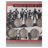WWII Silver Jefferson Nickel Set with Certificate