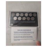 WWII Silver Jefferson Nickel Set with Certificate