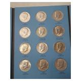 Kennedy Half Dollar Collection in Whitman Folder