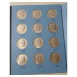 Kennedy Half Dollar Collection in Whitman Folder