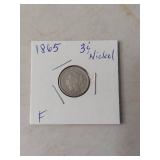 1865 Three Cent Nickel