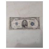 1934 Series Five Dollar Silver Certificate