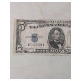 1934 Series Five Dollar Silver Certificate