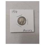 1916 Mercury Silver Dime
