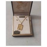 Rhinestone Necklace and Earring Set