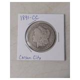 1891 Carson City Morgan Silver Dollar