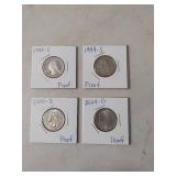 (4) US Proof Quarters