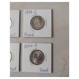 (4) US Proof Quarters