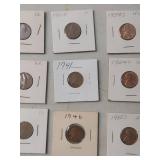 Lincoln Wheat Penny Collection 1919-1958