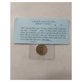 1903 24K Gold Plated Liberty V-Nickel