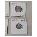 (4) Proof Coins - Jefferson Nickels and Roosevelt Dime