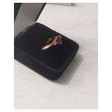Red Heart Ring in Box