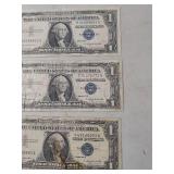 1957 Silver Certificate One Dollar Bills - Set of 3