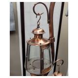 Copper Finish Garden Lantern with Stand