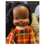 Knickerbocker Toy Co Doll Set - Sleepy Head and Plaid Dress Dolls