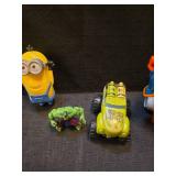 Mixed Action Figure Lot - Minions, Robot and Hulk